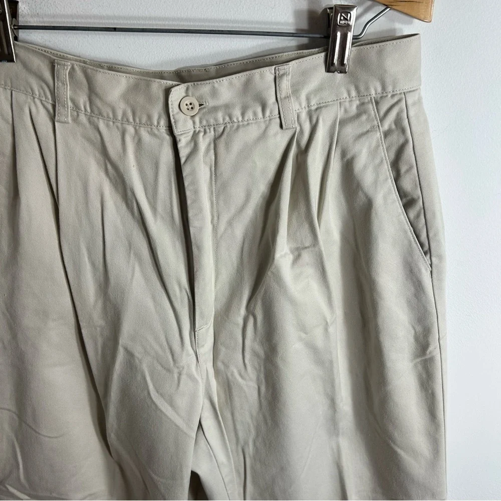 Vintage Architect High Waisted Cream Khaki Pants Sz 12 Mom
